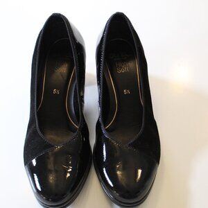 Ara Womens Concord Heel Shoe Black, Size 7.5 US gently used UK 5.5 comfortable